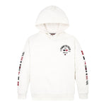 TOMMY HILFIGER felpa chiusa con cappuccio tinta unita con logo Panna per Bambino KB0KB09379 PANNA TOMMY HILFIGER 