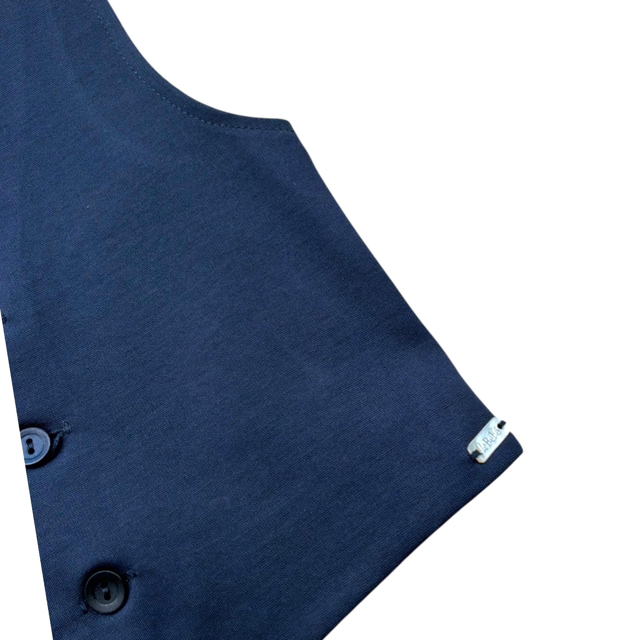 Le Bebe' Gilet Tinta Unita per Neonato LBB5367 BLU LE BEBE' 