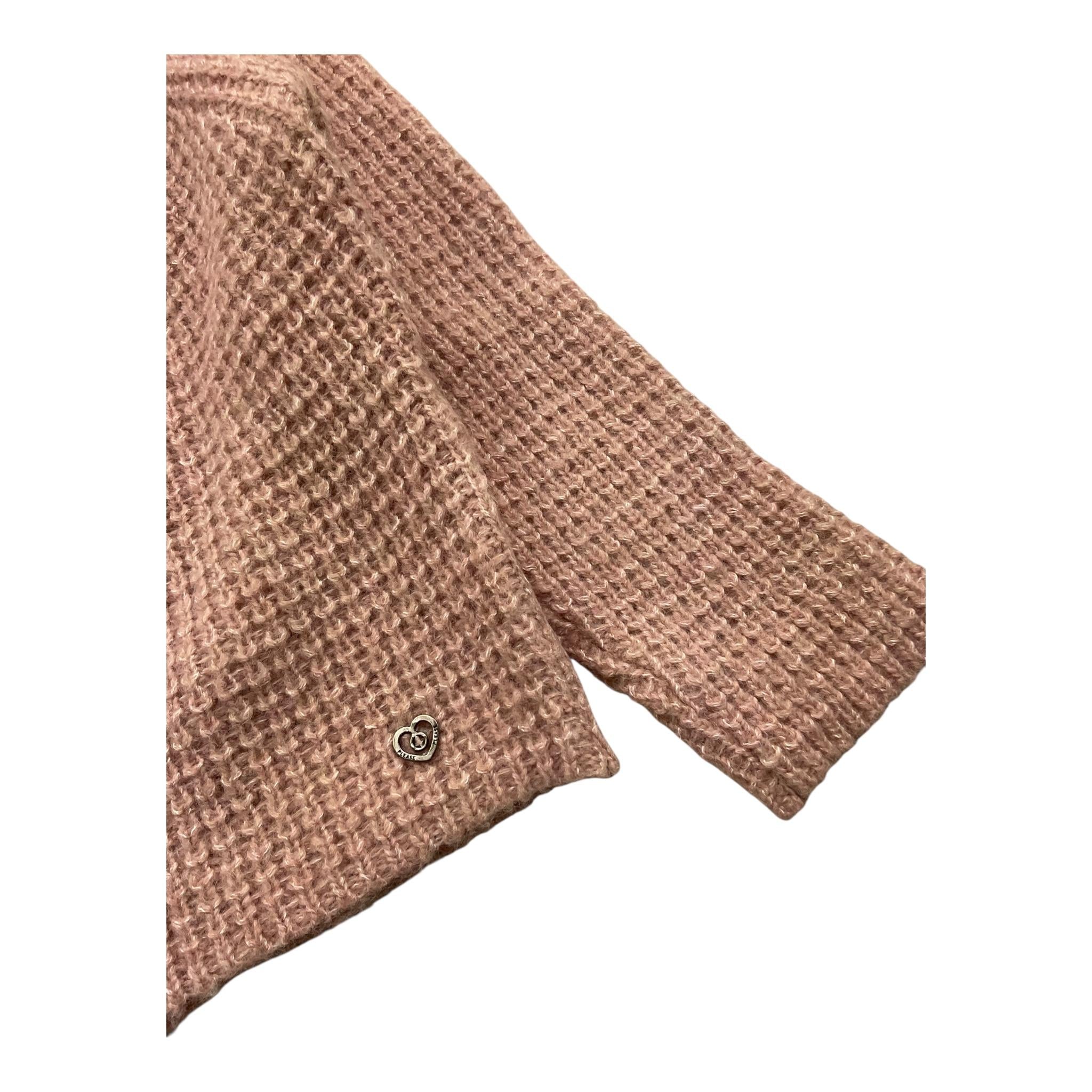 PLEASE cardigan tinta unita con bottoni Rosa per Bambina NB76230G65X ROSA PLEASE 