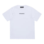 DSQUARED2 t-shirt girocollo tinta unita con stampa logo Bianco per Bambino DQ2478 BIANCO DSQUARED2 