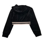PINKO felpa in velluto tinta unita con zip e cappuccio Nero per Bambina F4PIJGHS055 NER PINKO 
