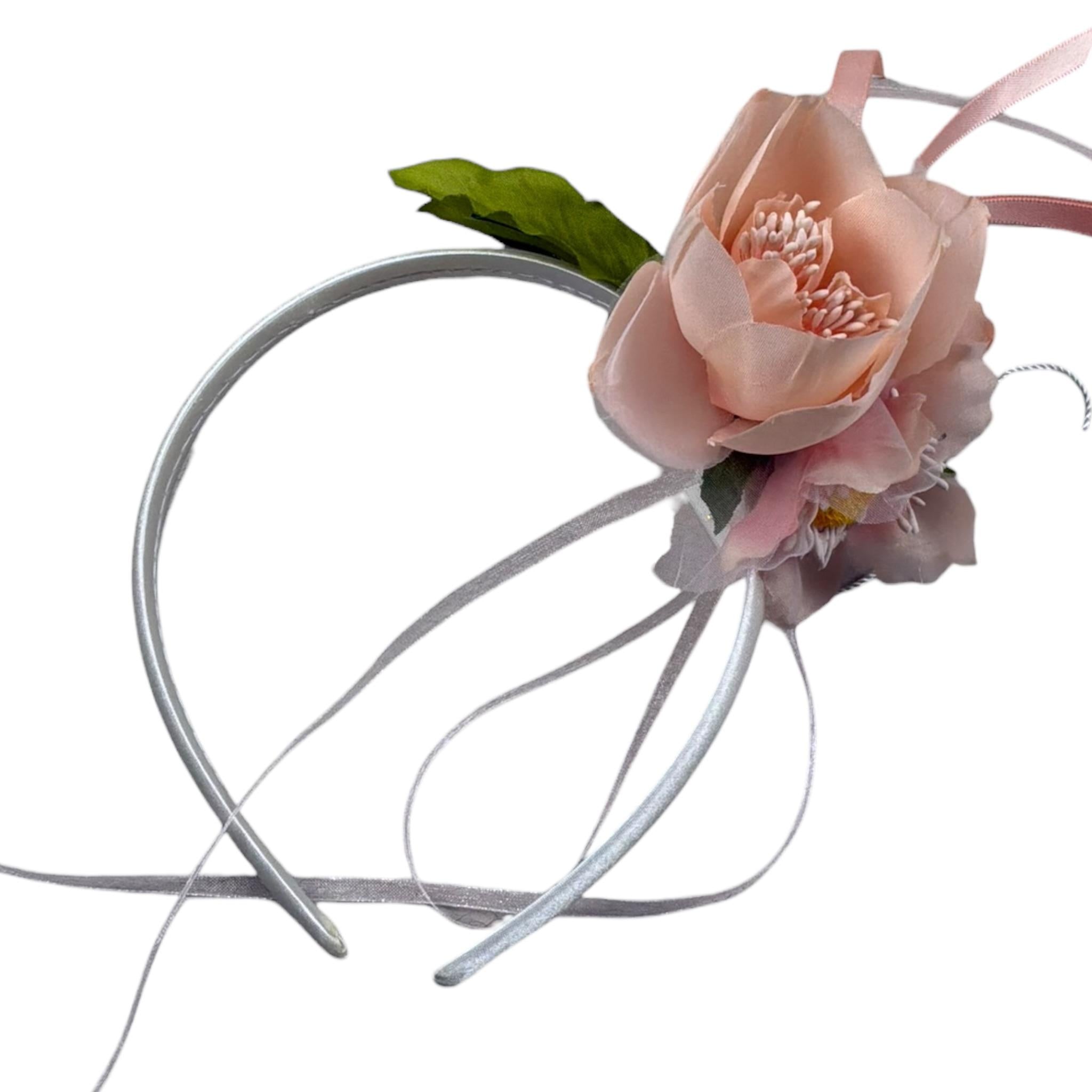 Les Gamins Cerchietto Tinta Unita con Applicazioni per Bambina 101037 BIANCO LES GAMINS 