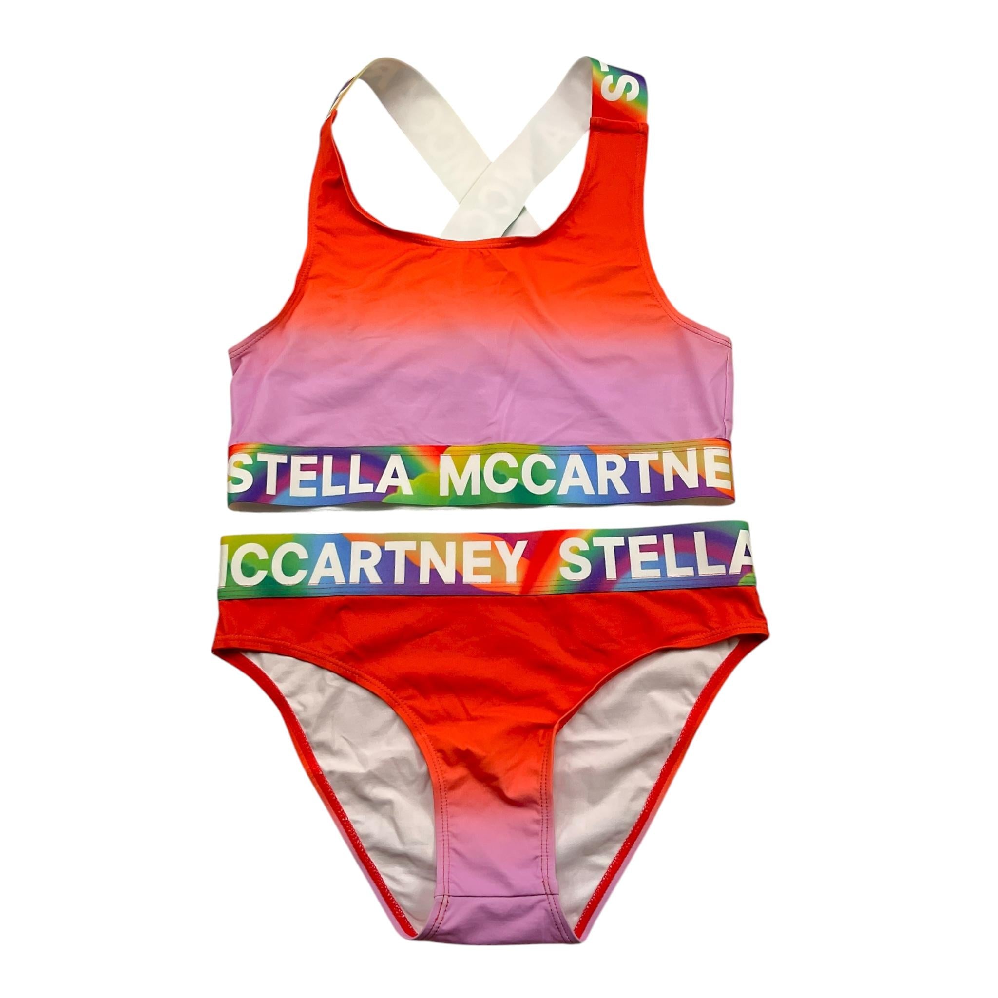 Stella Mccartney Costume 2 Pezzi Fascia-Slip Tinta Unita con Logo per Bambina TUCA95Z17777 MULTICOLOR STELLA McCARTNEY 