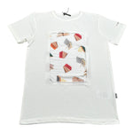 Daniele Alessandrini T-Shirt Tinta Unita con Stampa per Bambino 1236M00314X BIANCO DANIELE ALESSANDRINI 