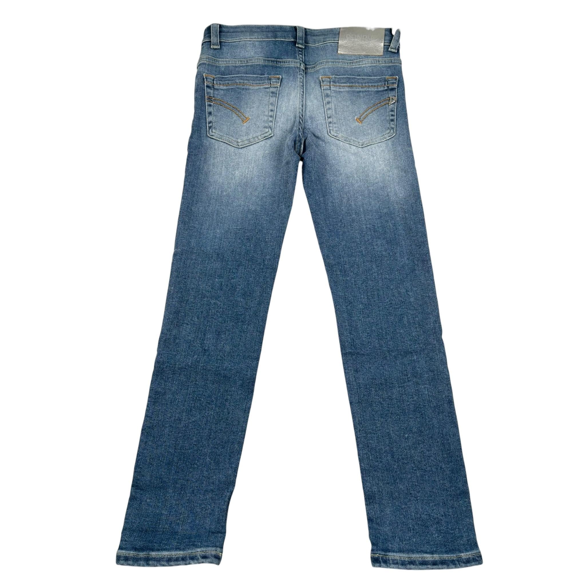 Dondup Jeans Tinta Unita con 5 Tasche per Bambina DFPA116 BLU DONDUP 