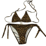 Matinée Costume 2 Pezzi Triangolo-Slip con Fantasia Maculata per Bambina CC3022 MARRONE MATINÉE 