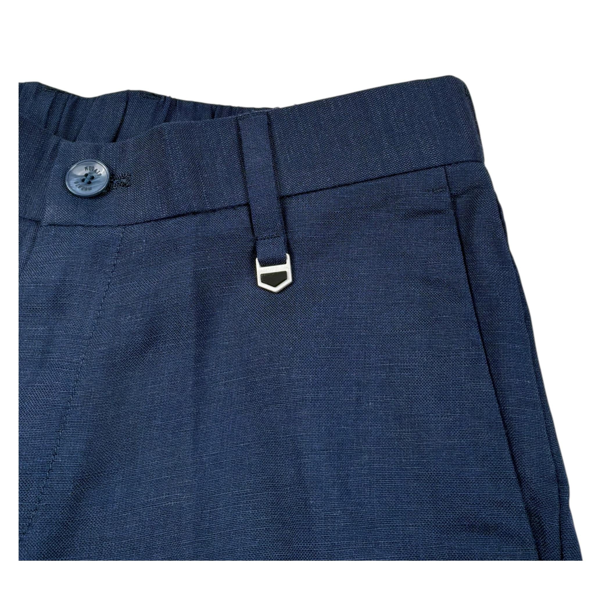 Antony Morato Bermuda Tinta Unita con Elastico In Vita per Bambino MKSH00088 BLU ANTONY MORATO 