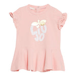 Liu Jo Abito Mezza Manica Tinta Unita con Stampa per Neonata KA3163 ROSA LIU JO 