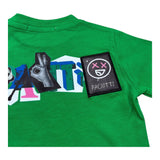 Cesare Paciotti T-Shirt Girocollo Tinta Unita con Stampa per Neonato TSP5105BXX VERDE CESARE PACIOTTI 