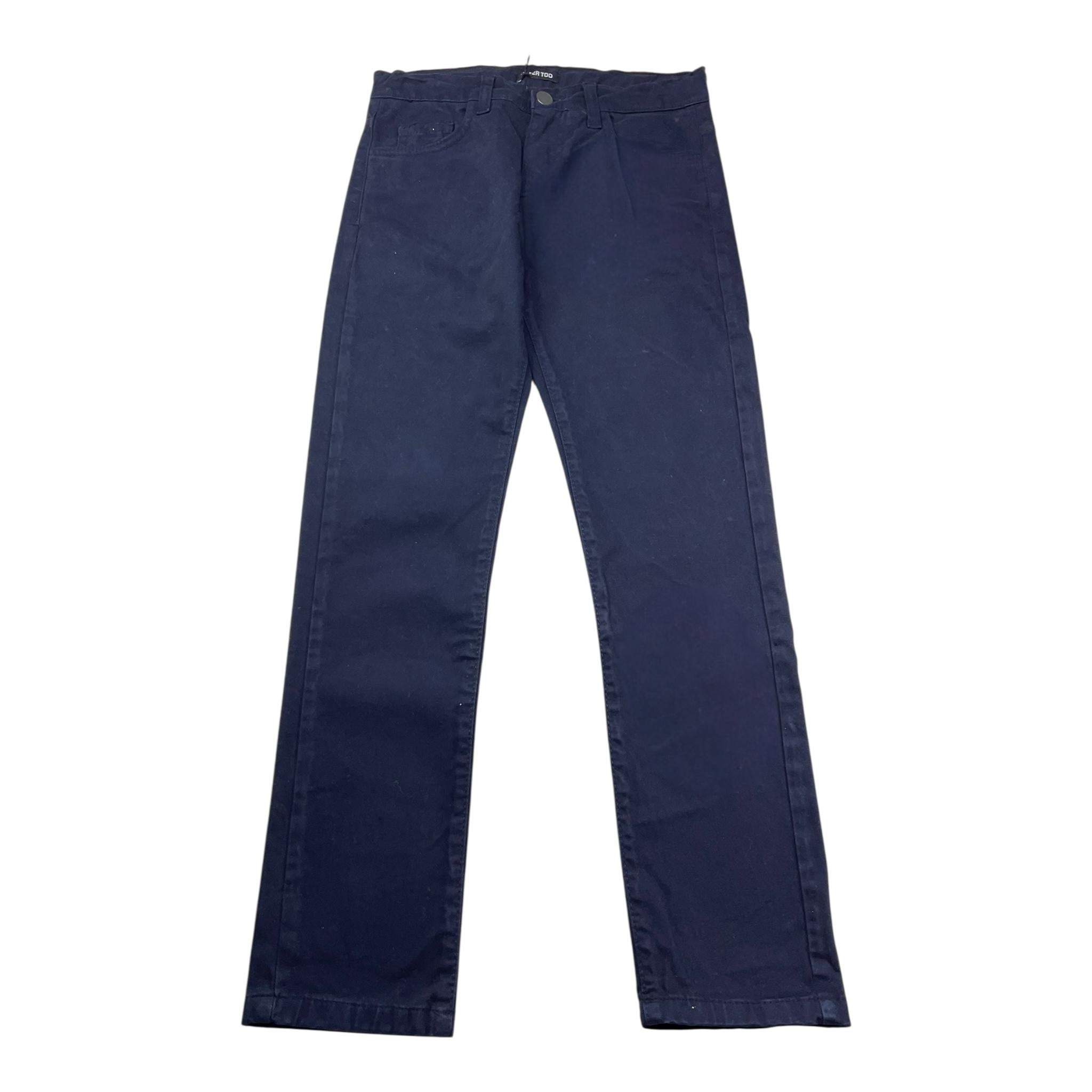 Never Too Pantalone Tinta Unita con Girovita Regolabile per Bambino NT1500R BLU NEVER TOO 