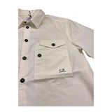 C.P. Company Camicia Mezza Manica Tinta Unita per Bambino CUC008 PANNA C.P. COMPANY 