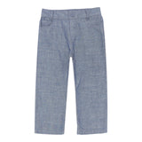 Trussardi Pantalone tinta unita con 5 Tasche Blu per Bambino TIP25035JE BLU TRUSSARDI 