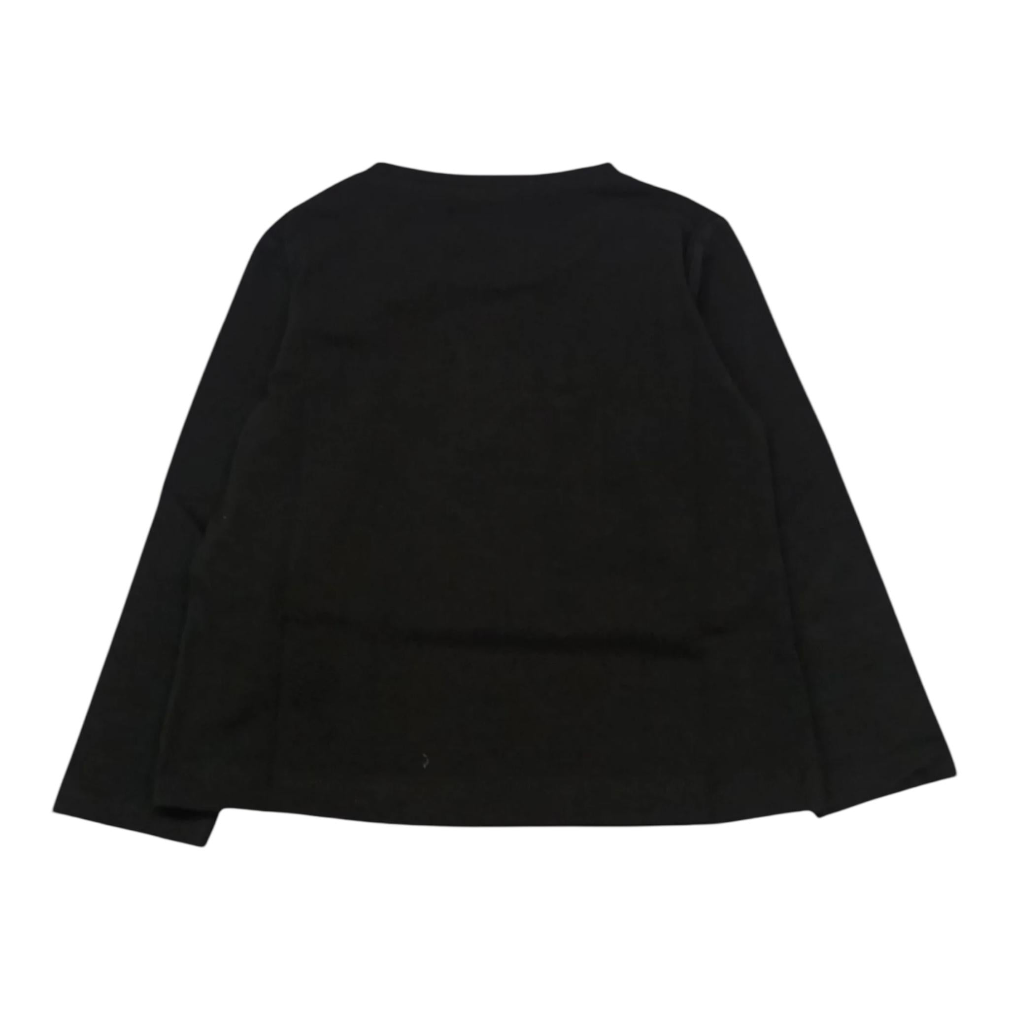 LIU JO shirt girocollo tinta unita con stampa Nero per Bambina KF4090XX NERO LIU JO 