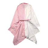 Gaelle Abito Manica Lunga Bicolore Bianco/Rosa Per Bambina