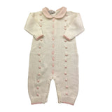 PICCOLA GIUGGIOLA tutina tinta unita con applicazioni in contrasto Bianco per Neonata MIRTO BIANCO PICCOLA GIUGGIOLA 