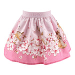 Monnalisa Gonna Tinta Unita con Stampa Disney per Bambina 11E702X ROSA MONNALISA 