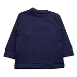 CESARE PACIOTTI shirt girocollo tinta unita con logo Blu per Neonata TSP05307BN BLU CESARE PACIOTTI 