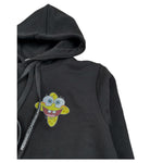 Mcu Felpa Chiusa con Cappuccio Tint Unita Nero per Bambino MCU0104 NERO MCU 