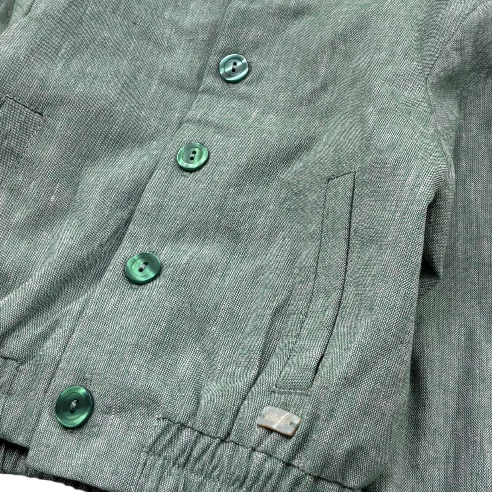 Le Bebe' Giubbino Tinta Unita con Bottoni per Neonato LBB5344 VERDE LE BEBE' 