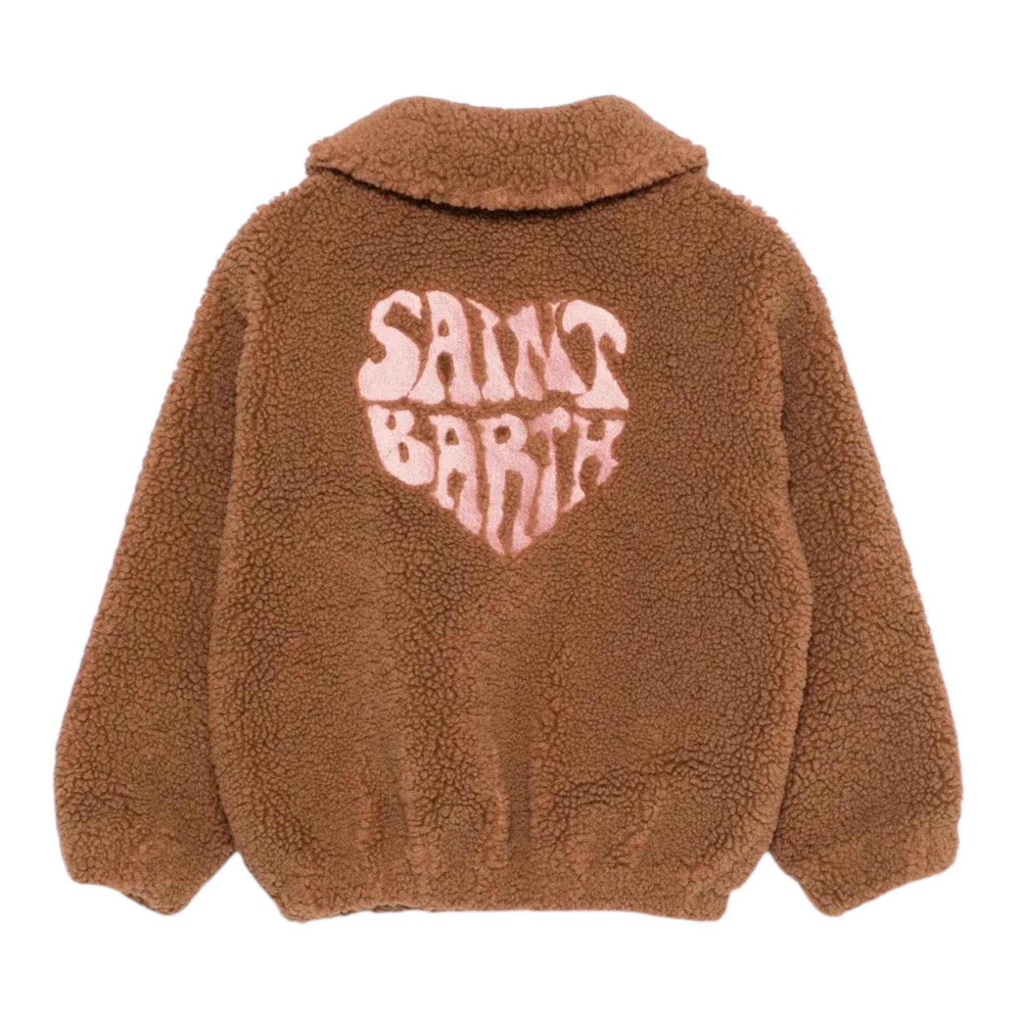 SAINT BARTH giubbino modello teddy tinta unita con zip  Biscotto per Bambina ABE002 BISCOTTO SAINT BARTH 