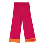 PINKO leggins in maglia tinta unita con stampa Fuxia per Bambina F4PIBGPA129 FUXIA PINKO 