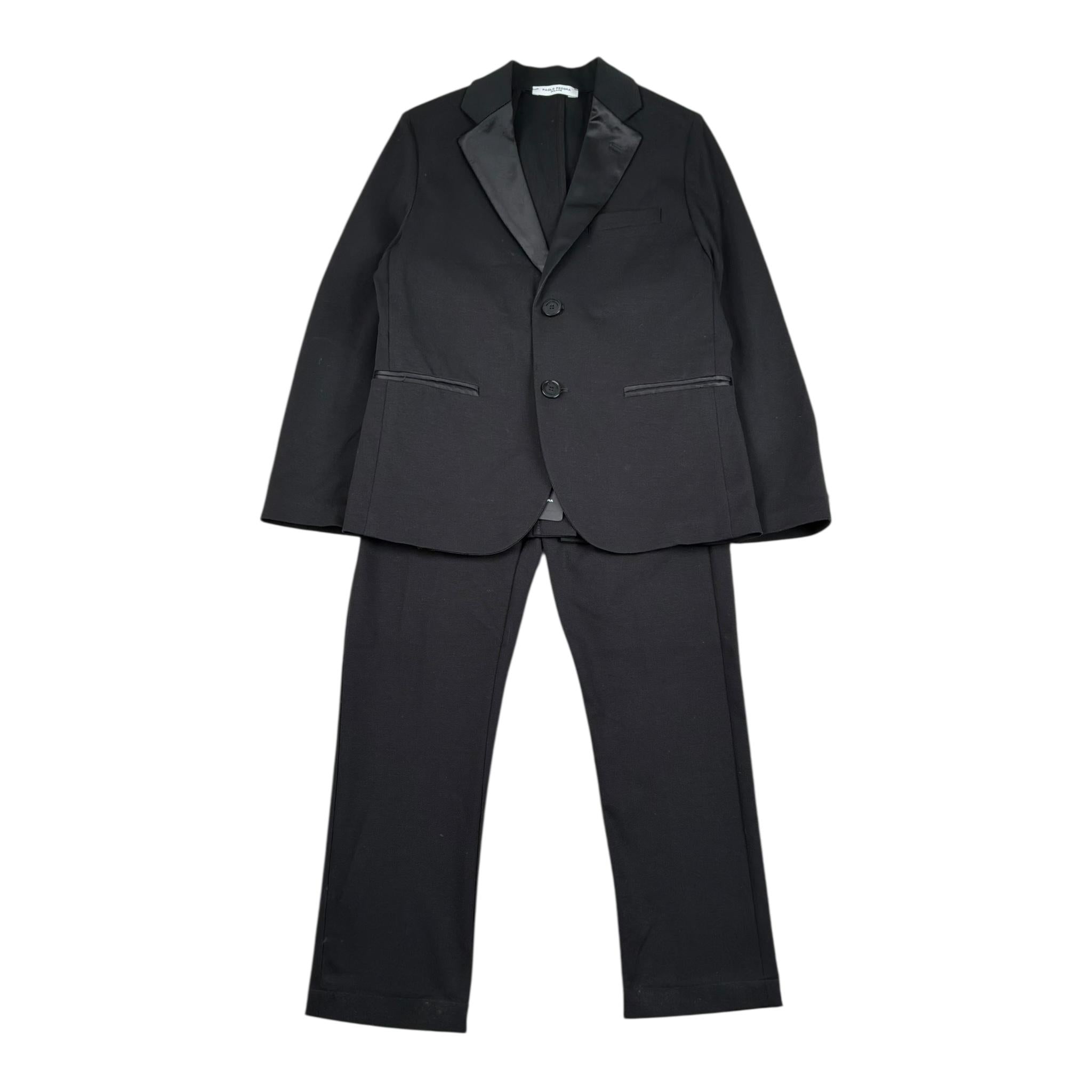 completo 2 pezzi giacca-pantalone tinta unita PP3943 NERO PAOLO PECORA 