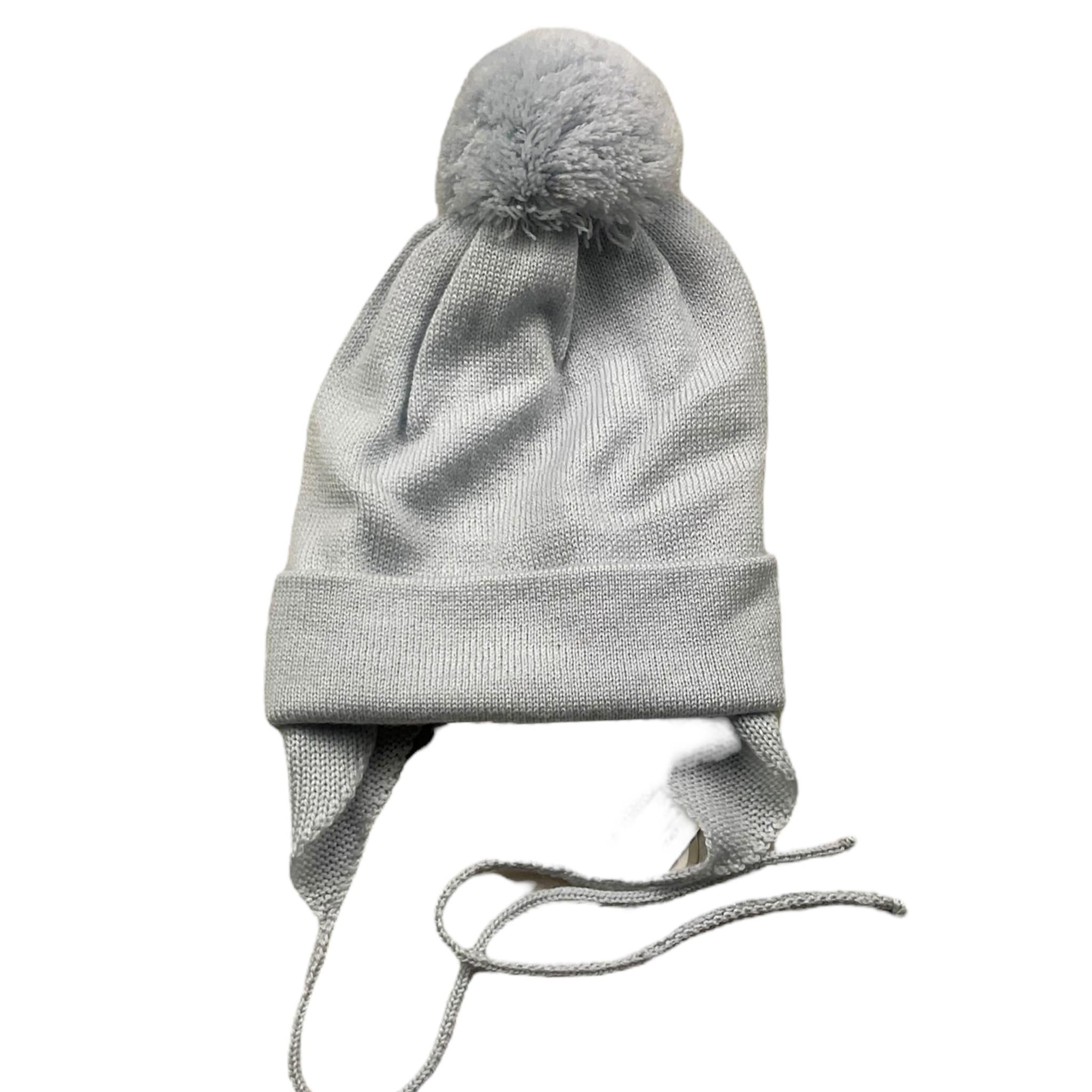 IL TRENINO cappello tinta unita con pon pon Azzurro per Neonato 167803 AZZURRO IL TRENINO 