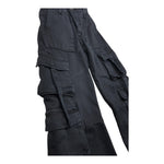 JANICE jeans tinta unita modello cargo a palazzo Nero per Bambina JN579B NERO JANICE 