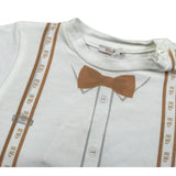 Le Bebe T-Shirt Girocollo Tinta Unita con Stampa per Neonato LBB5012 PANNA LE BEBE 