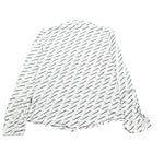 Daniele Alessandrini Camicia Manica Lunga Collo Coreano tinta unita con Stampe Logo Bianco per Bambino 1235C00155X BIANCO DANIELE ALESSANDRINI 