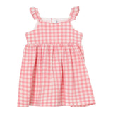 Il Gufo Abito Giromanica Fantasia Quadretti per Neonata P25VP023C3161 ROSA IL GUFO 