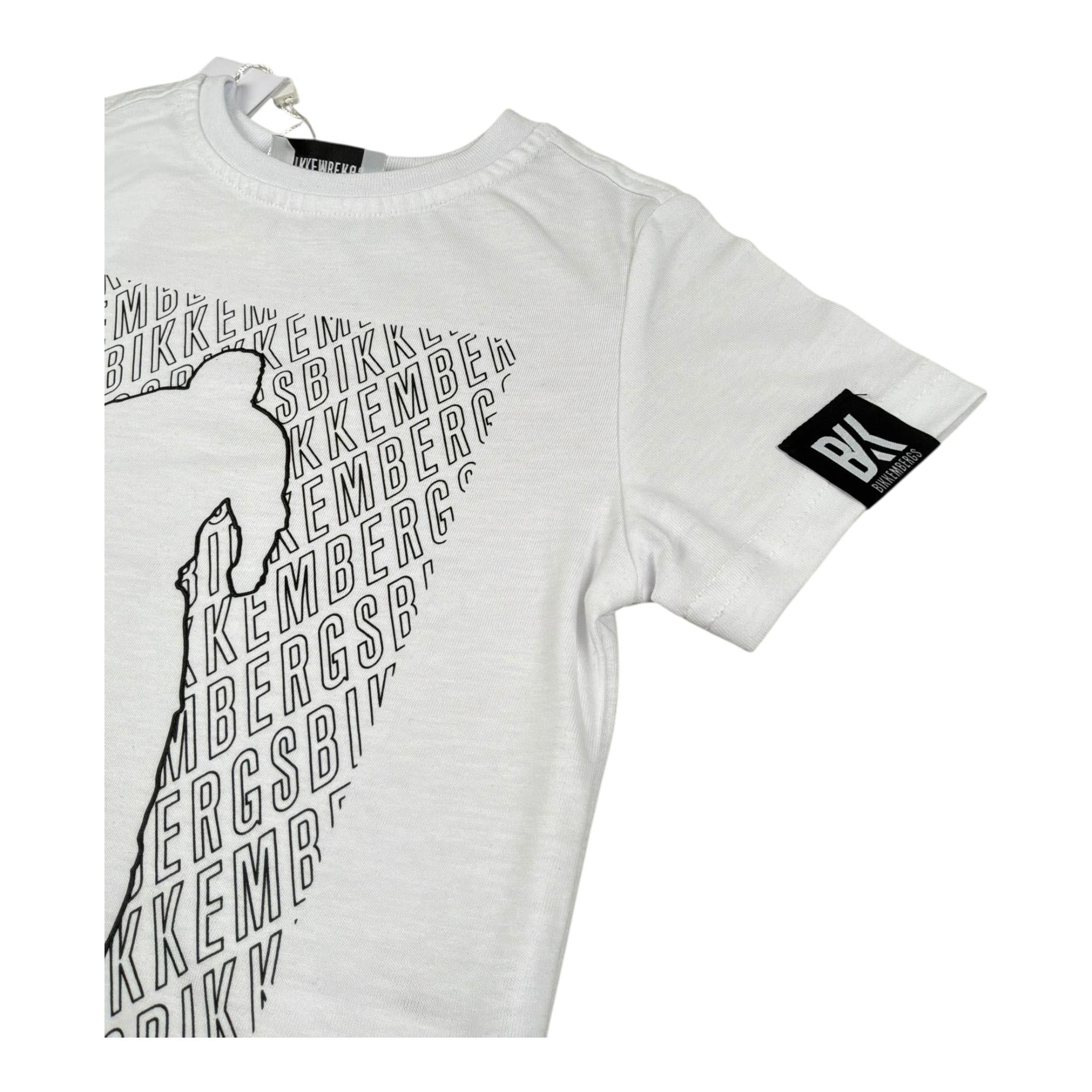 Bikkembergs Completo 2 Pezzi T-Shirt-Bermuda Bicolore per Bambino BK31533 BIANCO/NERO BiKKEMBERGS 