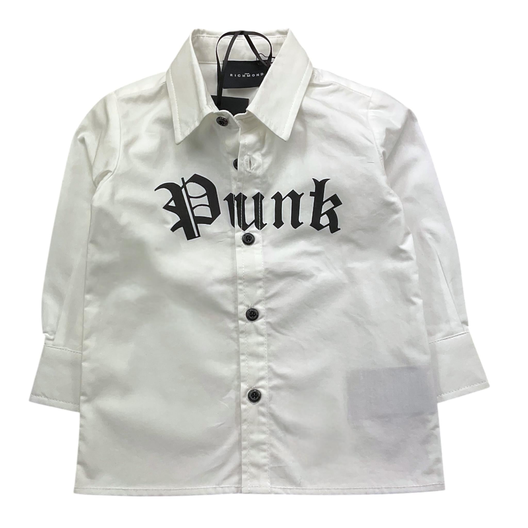 JOHN RICHMOND camicia tinta unita con stampa Bianco per Neonato RIA25102CA BIANCO JOHN RICHMOND 