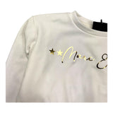 MARC ELLIS felpa chiusa con cappuccio tinta unita con logo Bianco per Bambina JMJST00239 BIANCO MARC ELLIS 
