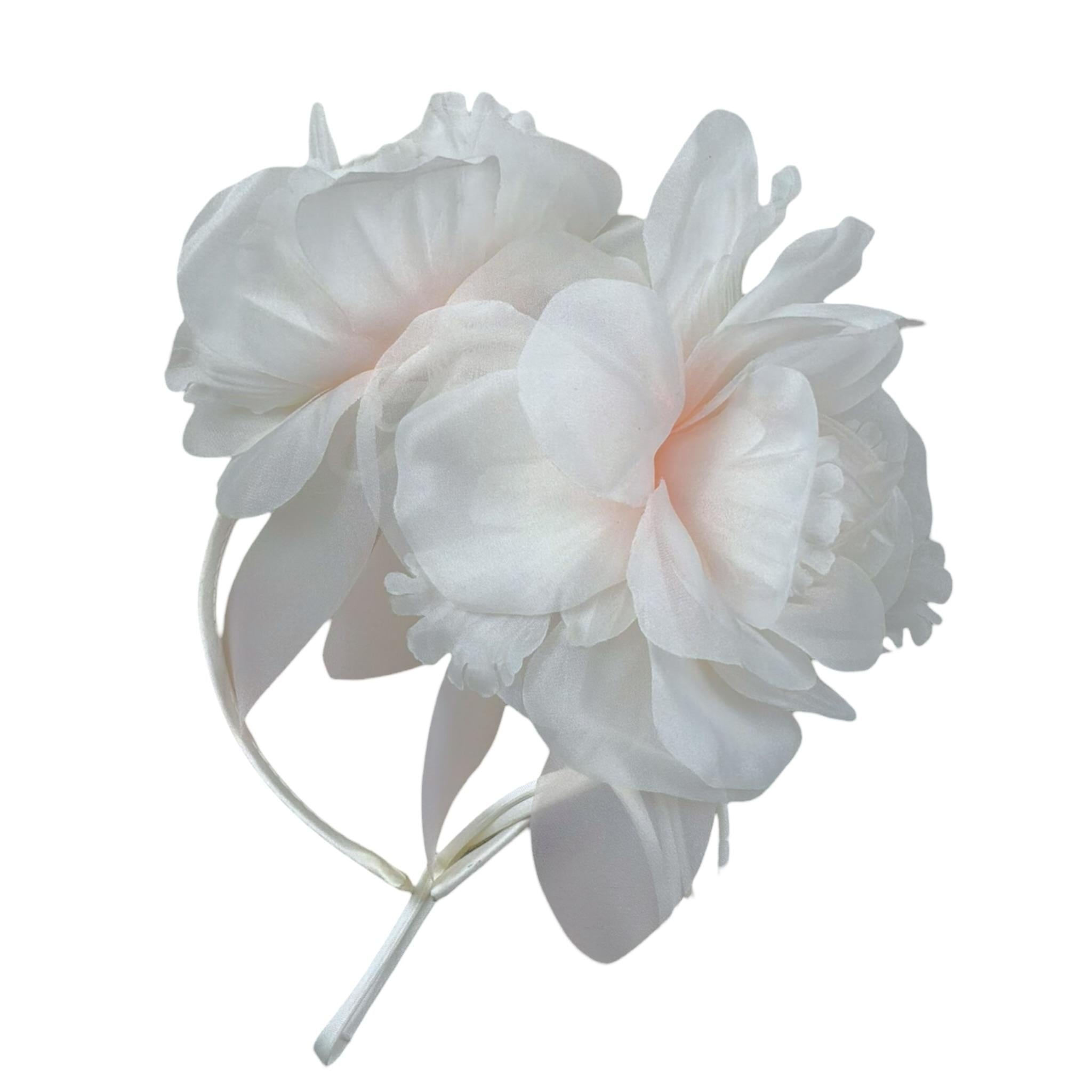 Gai Mattiolo Cerchietto Tinta Unita con Applicazioni per Bambina 200711 BIANCO GAI MATTIOLO 