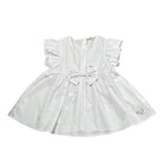 Sarabanda Camicia Tinta Unita con Balze per Neonata 0B358N BIANCO SARABANDA 