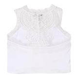 Twinset Top Tinta Unita con Ricami per Bambina 251GJ2454 BIANCO TWINSET 