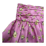 M+E' Gonna Tinta Unita con Stampa Floreale per Bambina UE1745 ROSA M+E' 