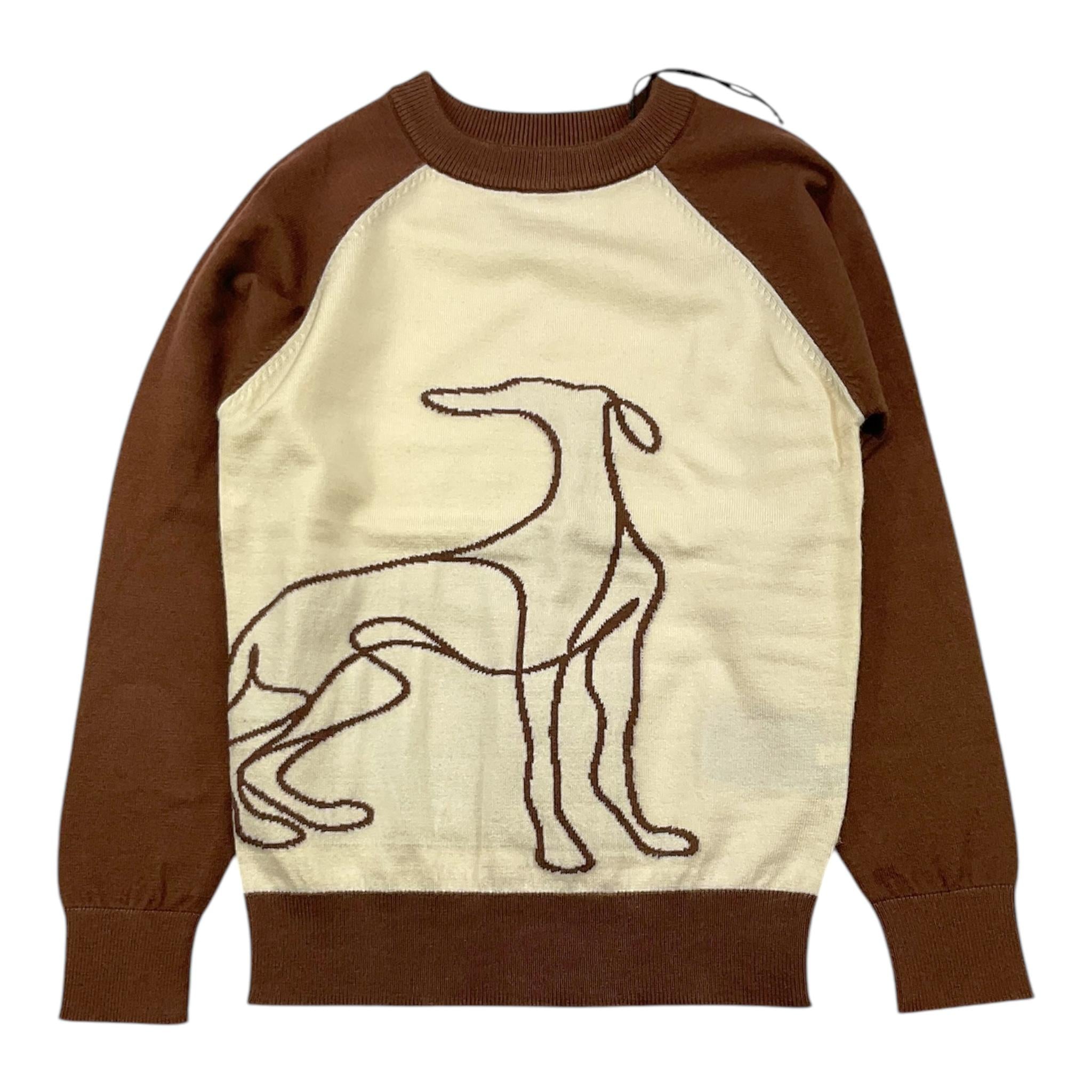 TRUSSARDI maglia girocollo tinta unita con maniche in contrasto Panna per Bambino TBA25030MA PANNA TRUSSARDI 