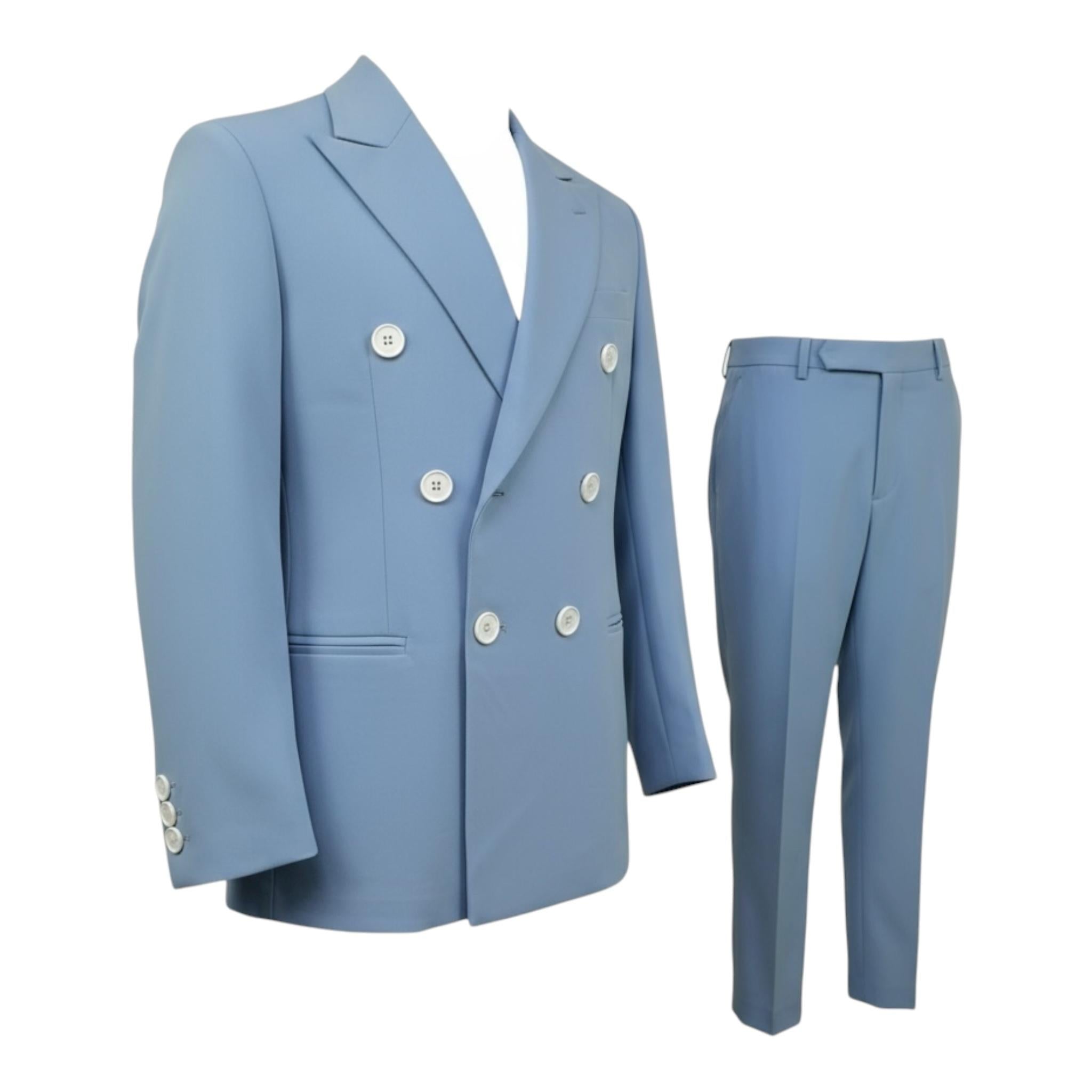 Macleod Completo 3 Pezzi Pantalone-Giacca-T-Shirts per Bambino P516F AZZURRO MACLEOD 