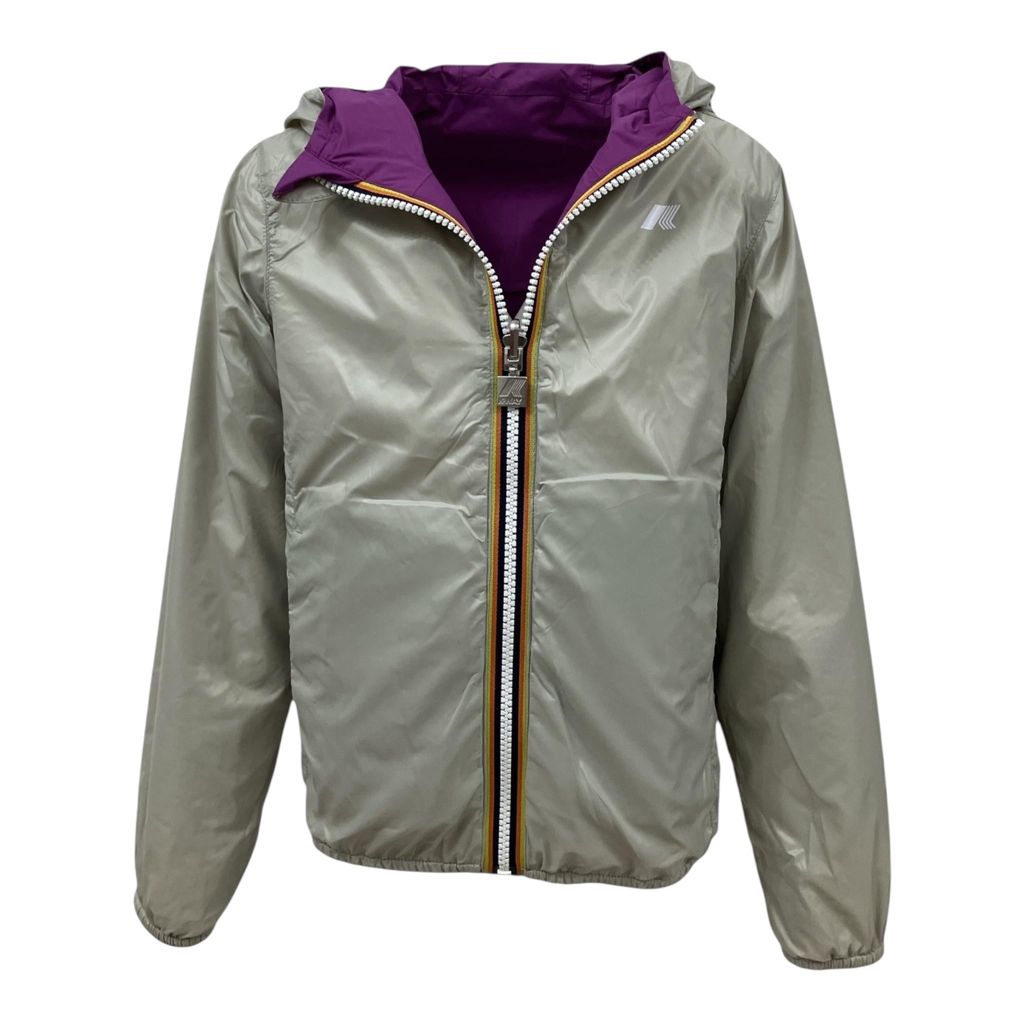 K-Way Giubbino Reversibile Bicolore per Bambina K41337W BEIGE/VIOLA K-WAY 