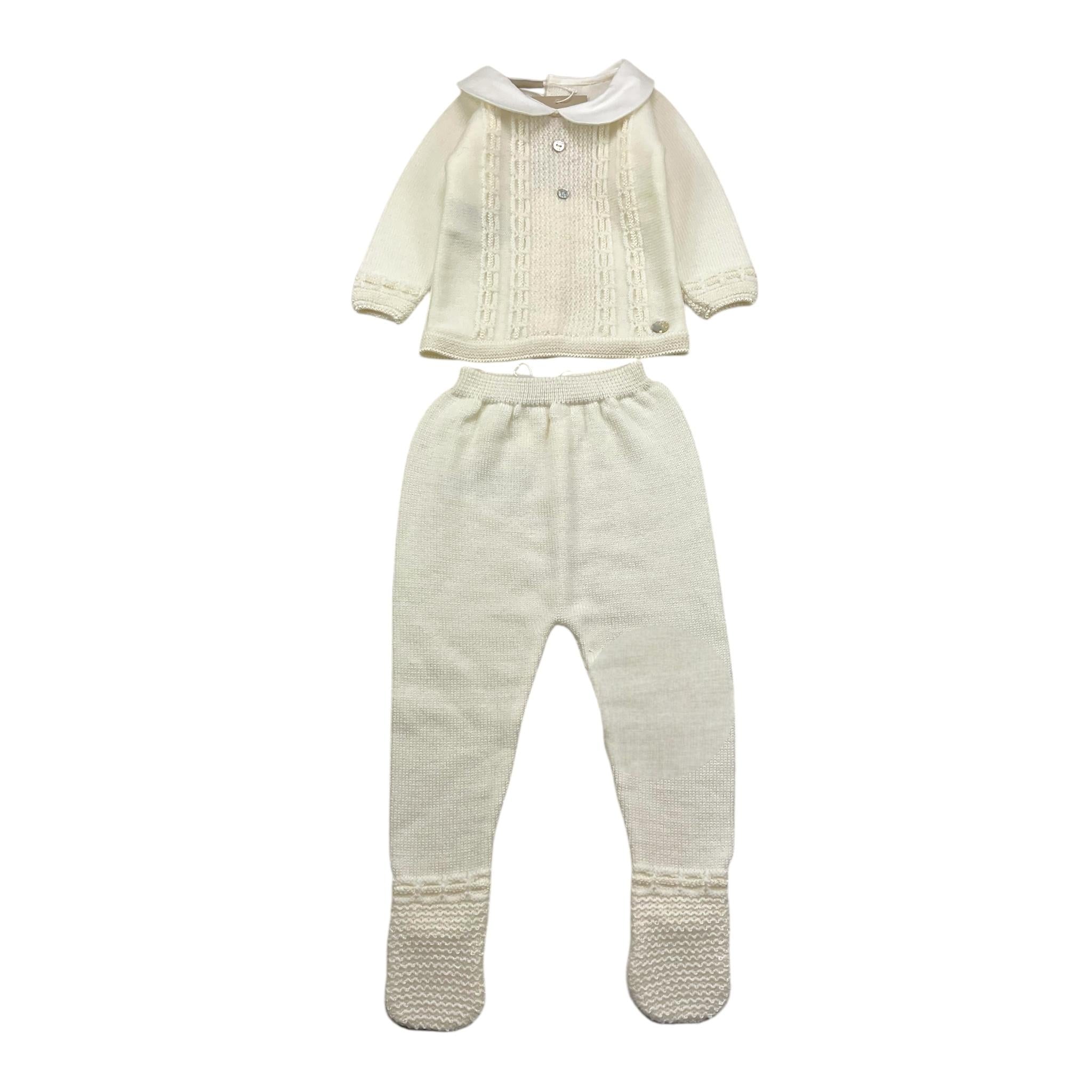 PAZ RODRIGUEZ completo 2pz maglia-ghettina Panna per Neonata 003111836 PANNA PAZ RODRIGUEZ 