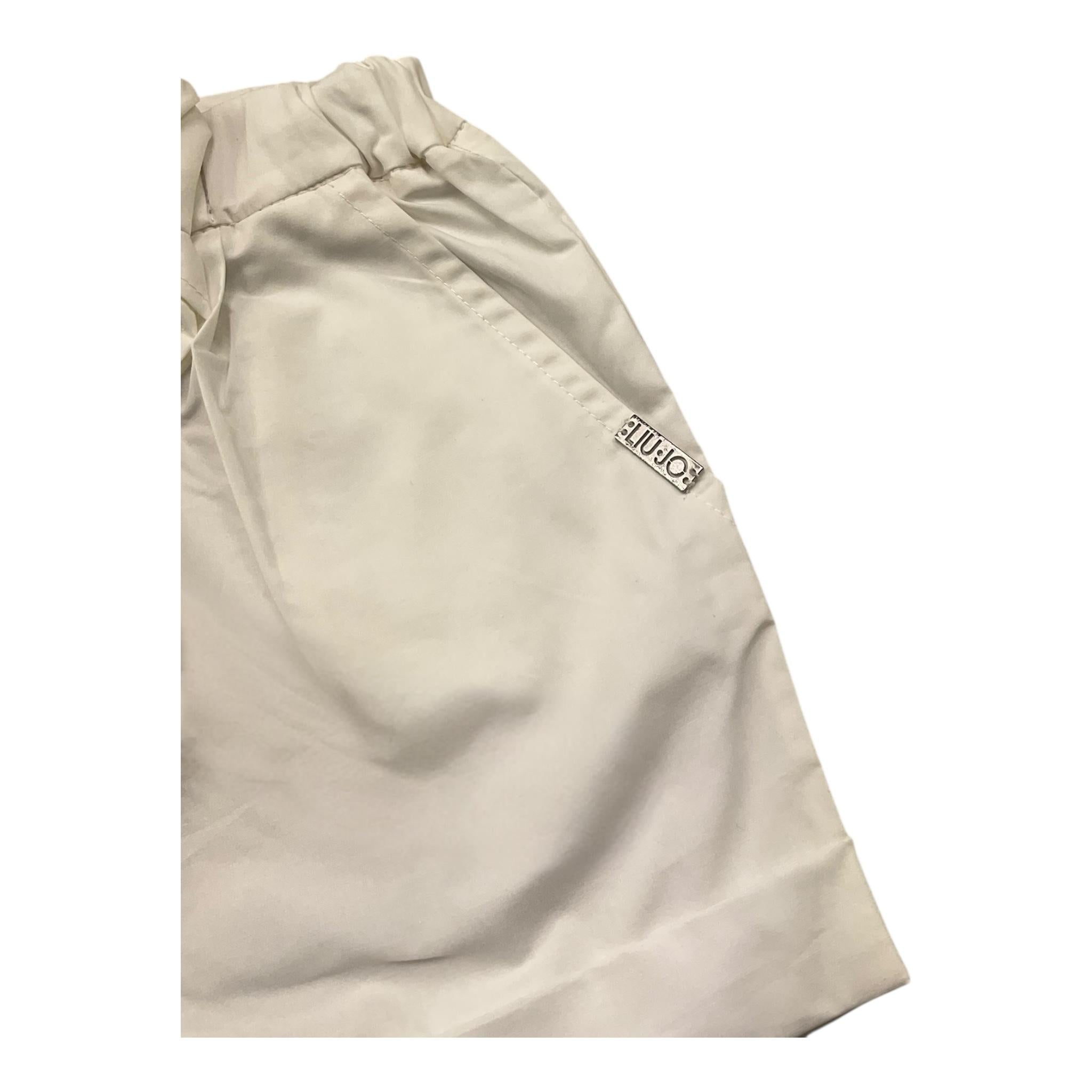 Liu Jo Short Tinta Unita con Elastico In Vita per Bambina KA3131N BIANCO LIU JO 