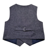 Pure Firenze Gilet Tinta Unita Doppiopetto per Neonato PC03351 BLU PURE FIRENZE 