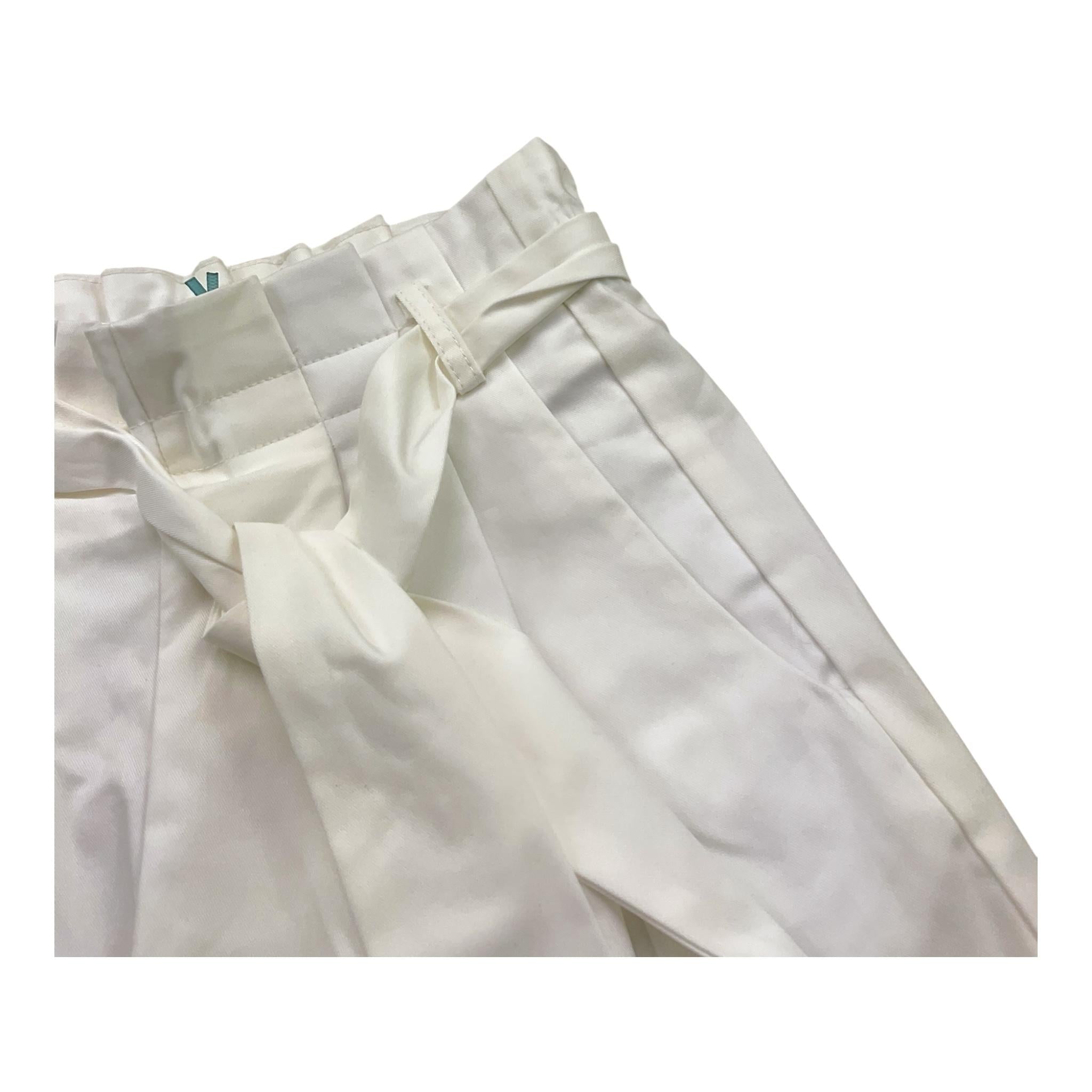 A' La Page Short Tinta Unita con Elastico In Vita per Bambina MENTOLO BIANCO A' LA PAGE 