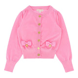 Angel'S Face Cardigan Tinta Unita con Fiocchi per Bambina NICOLETTE ROSA ANGEL'S FACE 