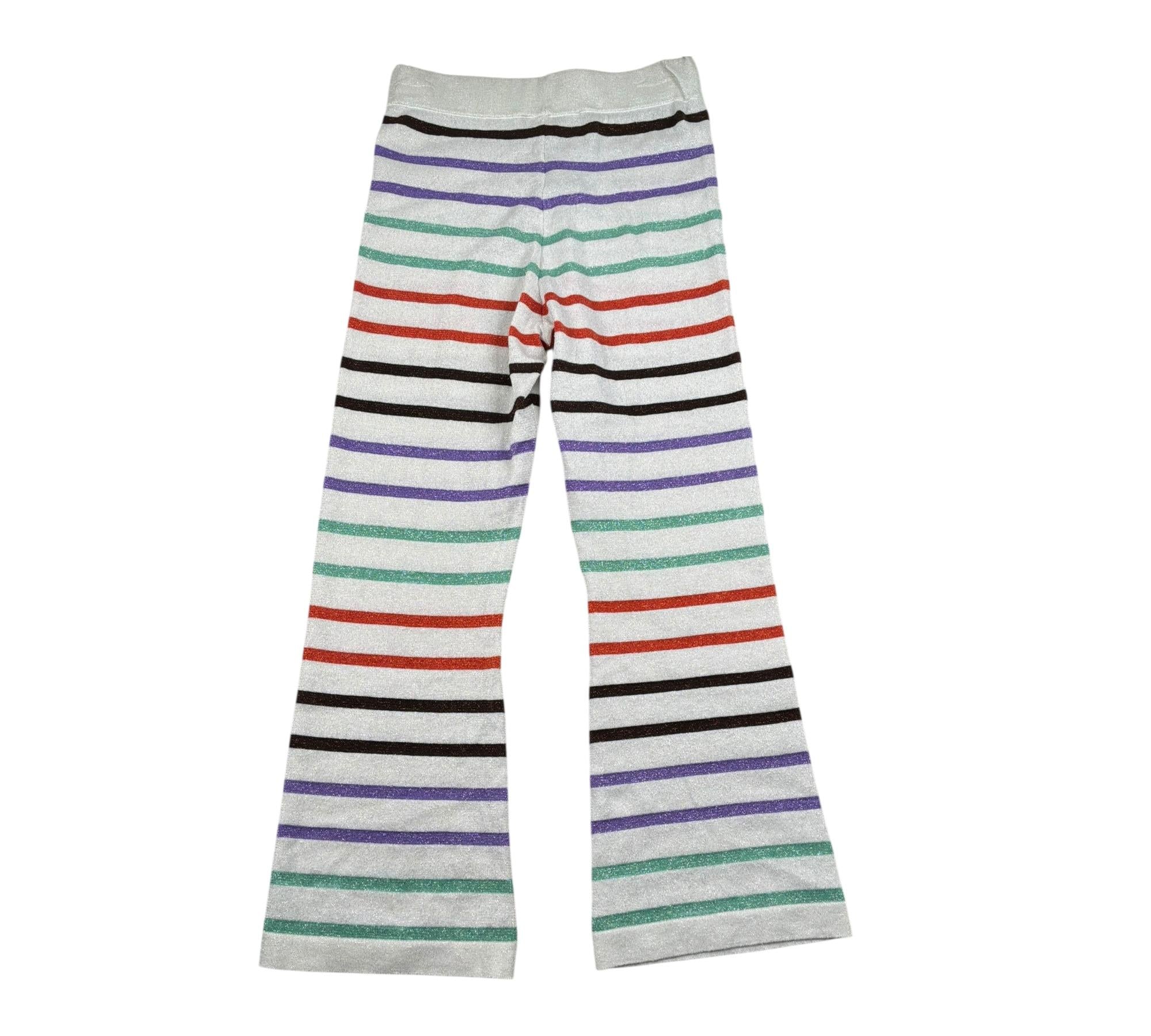 Just Cavalli Pantalone Modello Zampa Fantasia A Righe per Bambina JGP26087PA PANNA JUST CAVALLI 