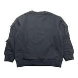 Missoni Felpa Tinta Unita Girocollo con Stampa per Bambina MV4P60 NERO MISSONI 