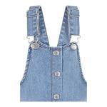 Levi'S Salopette Tinta Unita con Tasconi per Neonata 1EM257X AZZURRO LEVI'S 