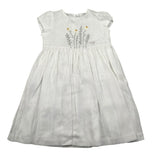 Il Gufo Abito Mezza Manica Tinta Unita con Ricami per Bambina P25VW788L0002J BIANCO IL GUFO 